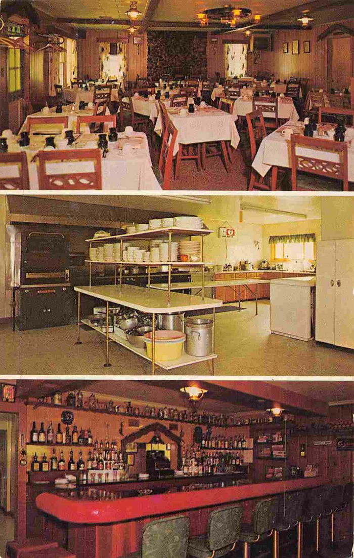 Alcona Brew Haus (Muehlbecks Bavarian Village) - Old Postcard Front (newer photo)